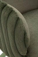 Sedia Stoccolma B Verde Set 2 Pz 64x68x83 cm in Compensato e Spugna e Ferro e Poliestere Verde      