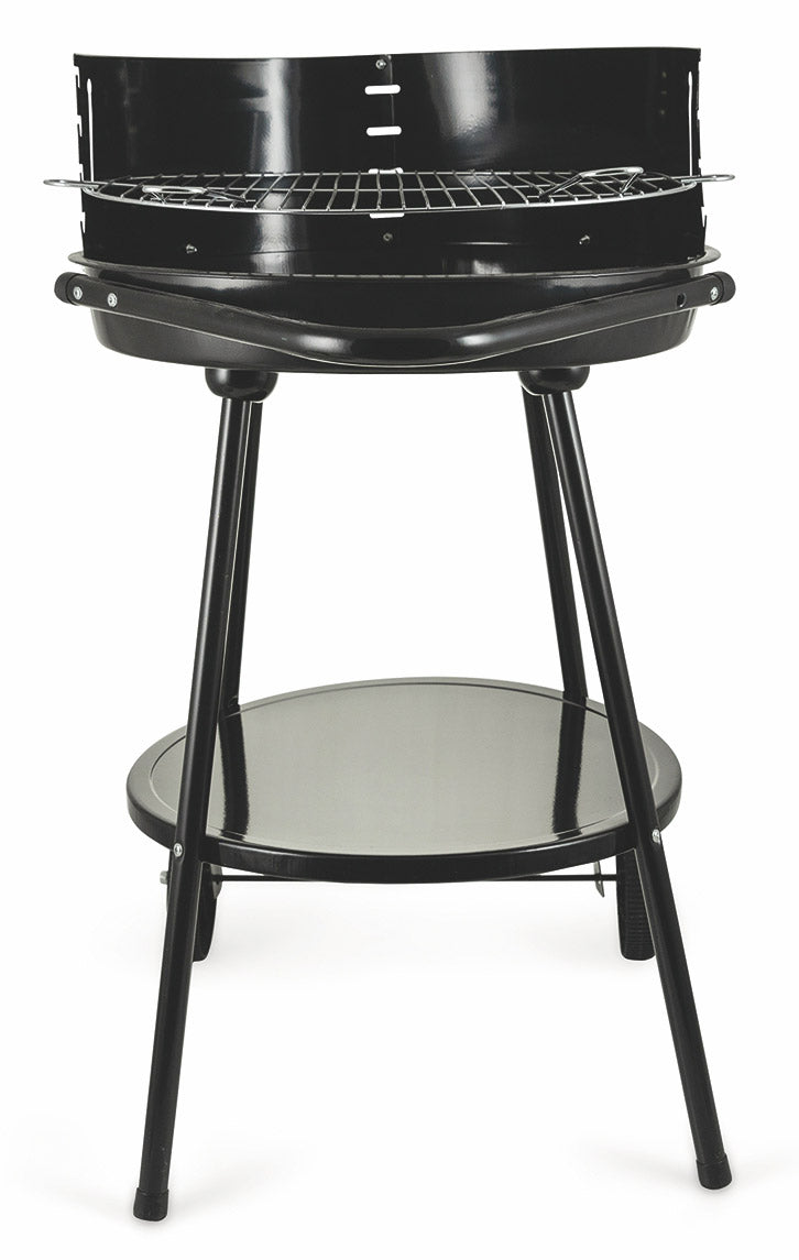 Barbecue a Carbone Carbonella Tondo Ø50 cm con Ruote Soriani Sun-day Nero