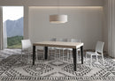  Tavolo Allungabile 160-264x90x77 cm Flame Cashmere Telaio Antracite