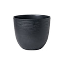 Vaso Rotondo Indoor e Outdoor Tera con Riserva D'acqua Over Black Ø58 cm in Plastica Nero 
