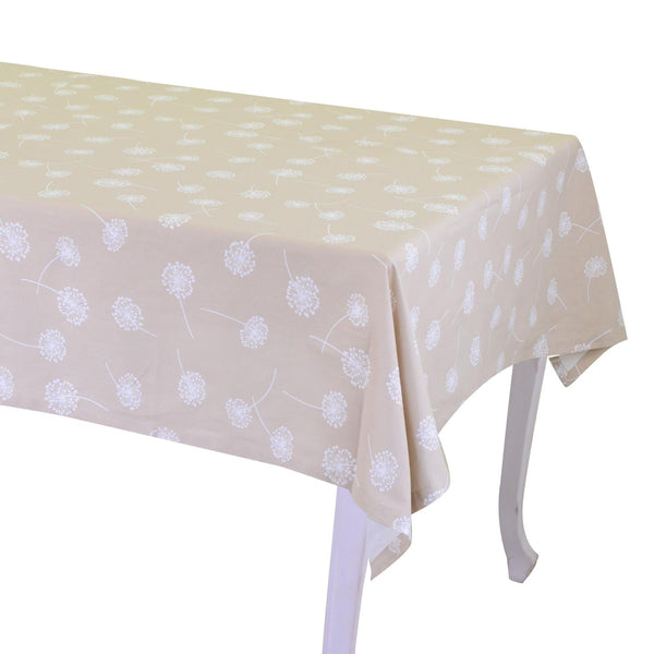 acquista Tovaglia Rettangolare 140x240 cm in Cotone 180 GSM Tessuto Life Beige