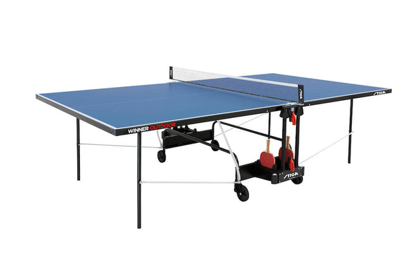 acquista Tavolo da Pin Pong con Piano Blu per Esterno Stiga Winner Outdoor