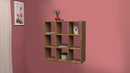 Libreria 9 Ripiani 90x25x90 cm Maruska Quercia Wotan