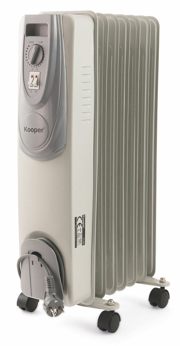sconto Stufa Termosifone ad Olio 1500W 7 Elementi Kooper Santorini Sette Bianco