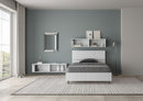 Letto 1 Piazza e Mezzo Testata Inclinata Demas Bianco Frassino Varie Misure