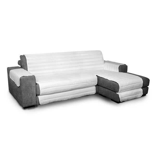 prezzo Copridivano Trapuntato in Microfibra con Penisola Destra Bianco