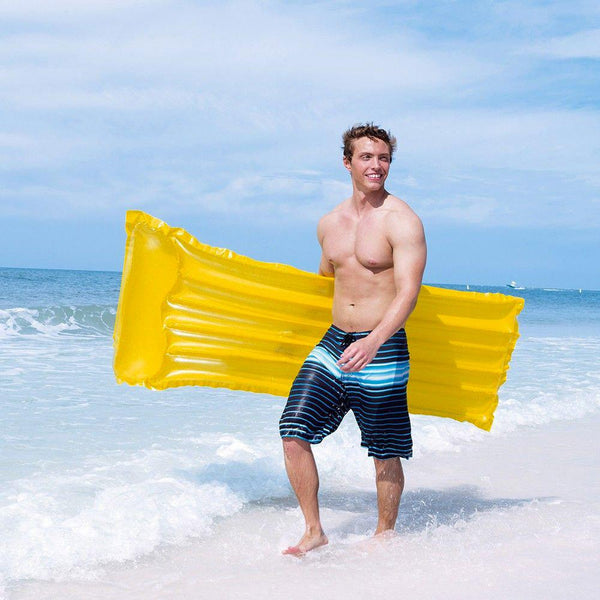 online Materassino Gonfiabile da Mare Spiaggia 183x69 cm Trasparente Giallo 44013/G Bestway