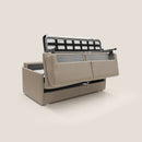 Divano Letto 3 Posti 189x96x96 cm Evans in Tessuto Beige