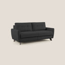 Divano Letto 3 Posti 188x97x96 cm in Tessuto Nero