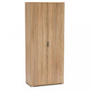 Armadio 2 Ante 75x38x174 h cm in Truciolare bilaminato Marrone chiaro