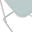 Tavolino Rettangolare in Metallo 44,5x53x62,5cm TFT Bianco