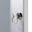 Bacheca con Anta Battente 38,7x51x3,3 cm in Alluminio Porta Poster Silver
