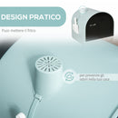 Lettiera per Gatti 43x44x47 cm con Paletta e Vassorio in Polipropilene Verde