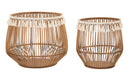 Set 2 Cestoni Fuji Ø 47x39,5-34x36,5 cm in Rattan