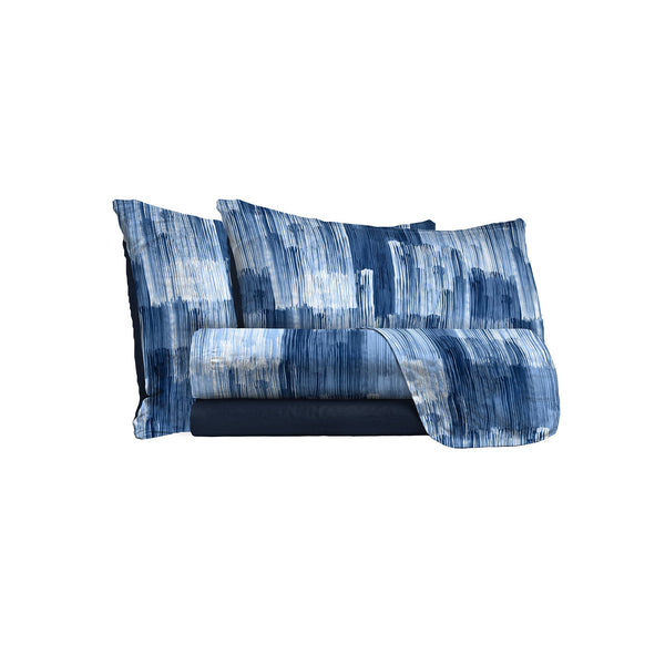 Set Lenzuola con Stampa Sopra Sotto e Federe Paint sconto