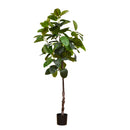 Pianta Artificiale Real Touch Rubber Ficus 210 cm con Vaso