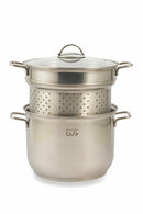 Pentola in Acciaio con Scolapasta Ø24cm Soriani Pastaiola