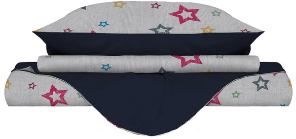 acquista Copripiumino con Federe Stampato in Microfibra Superstar Varie Misure