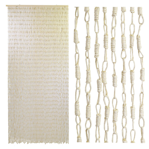 online Tenda a Fili per Porta Antimosche 110x250 cm in Paper Crema