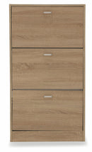 Scarpiera 3 Scomparti in MDF 63x24x115 cm Soriani Rovere
