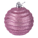 Set 9 Palle di Natale Ø10 cm in Plastica Rosa