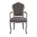 Poltrona Charlene in Velluto Taupe 55x51x100 h cm in Legno Tortora