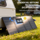 Caricabatteria Solare 36W Pieghevole con Attacco Tipo-C Impermeabile IP67 in ETFE Grigio      