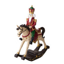 Soldato Schiaccianoci Natalizio su Cavallo H29,5 cm in Resina