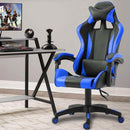 Sedia da Gaming Ergonomica 66x60x134 cm in Similpelle Blu
