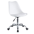 Sedia Operativa da Ufficio 48,5x49x80/88 cm May Bianca