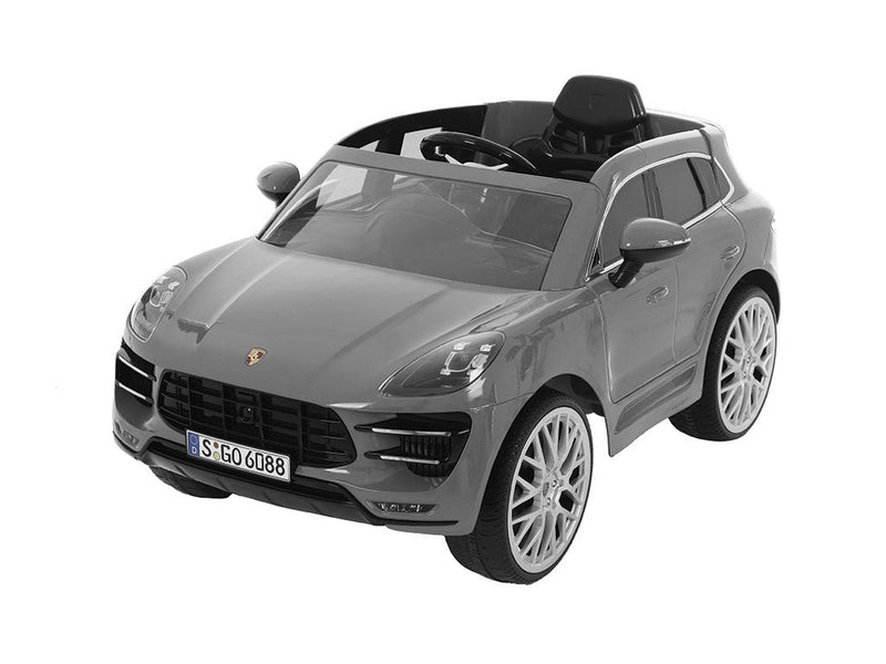 Macchina Elettrica Suv per Bambini 12V con Licenza Porsche Macan Silver