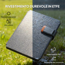Caricabatteria Solare 36W Pieghevole con Attacco Tipo-C Impermeabile IP67 in ETFE Grigio      