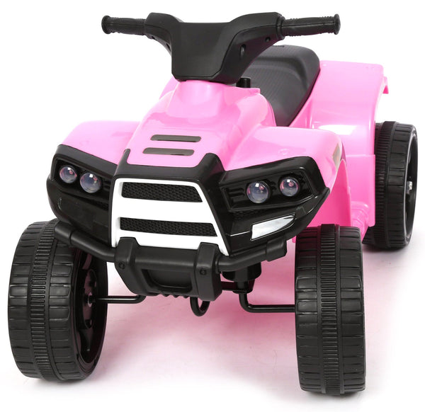 Mini Quad Elettrico per Bambini 6V Nero e Rosa sconto