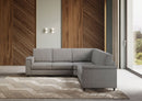 Divano Angolare 5 Posti 226x226x85 cm Marrak in Tessuto Grigio