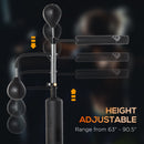 Sacco Boxe da Terra 3 in 1 con 2 Speedball Barra Girevole e Sacco Altezza Regolabile da 160-230 cm  Nero