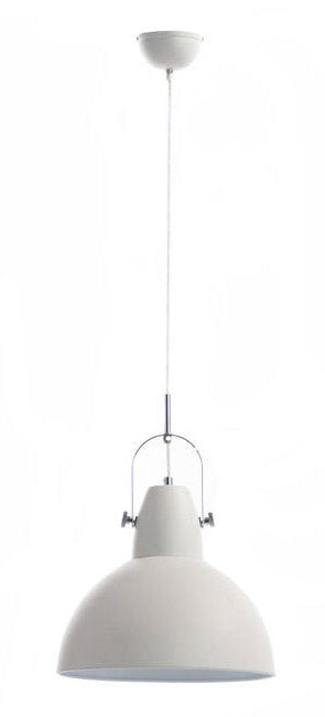 Lampada a Sospensione 38x38xH165 cm in Metallo Kande Paralume bianco opaco prezzo