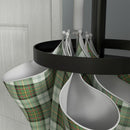 Appendiabiti da Terra Ø34x177 cm con Portaombrelli e 8 Ganci in Metallo Nero