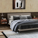 Set 2 Comodini con Cassetto e Ripiano a Giorno 40x34x29 cm in Legno Marrone  