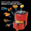 Friggitrice Elettrica ad Aria 1400W 4,8 Litri Kooper Dorè Rossa