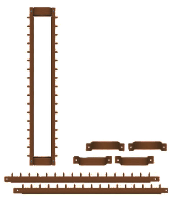 online Sistema Antiladro con Punte in Acciaio per Pluviali Quadrati Tubi Esterni 80x80 mm Marrone