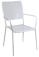 Sedia da Giardino 55x55x90cm in Ferro Migal Bianca