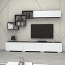 Parete attrezzata Free bianco ghisa