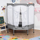 Trampolino Tappeto Elastico per Bambini 150x133x168 cm  Grigio Chiao