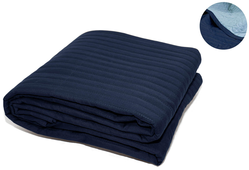 Trapuntino Doubleface 100gr Blu Scuro\/Azzurro Varie Misure