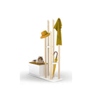 Appendiabiti scarpiera 120x36x168 cm Katana rovere bianco