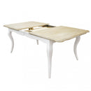 Tavolo Cross Allungabile 150/190x100x75h cm  in Legno Bianco