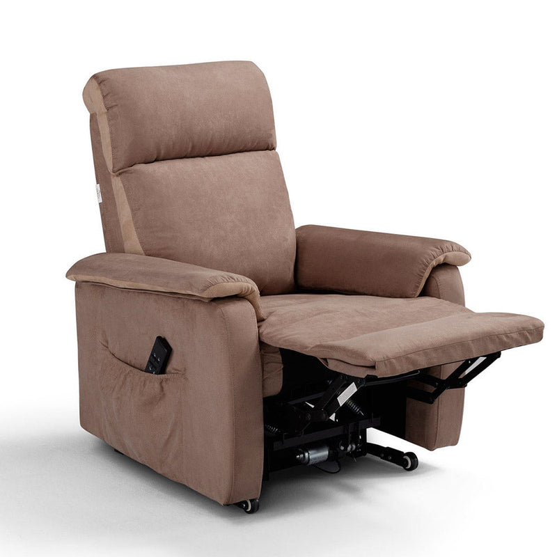 Poltrona Alzapersona Elettrica 2 Motori 76x87x102 cm in Tessuto Manhattan