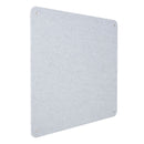 Pannello Fonoassorbente da Parete con Fori 100x100 cm Kit di 4 distanziali Coprivite Cromo Finitura Grigio    