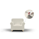 Copridivano Elasticizzato in Poliestere Dahlia Panna Varie Misure