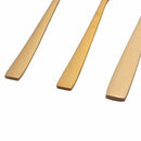 Servizio Set di Posate 24 Pezzi Oro Opaco in Acciaio Villa d'Este Home Tivoli Modern